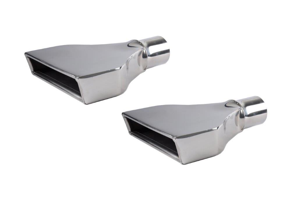 2.5-Inch Stainless Steel Rectangle Exhaust Tips